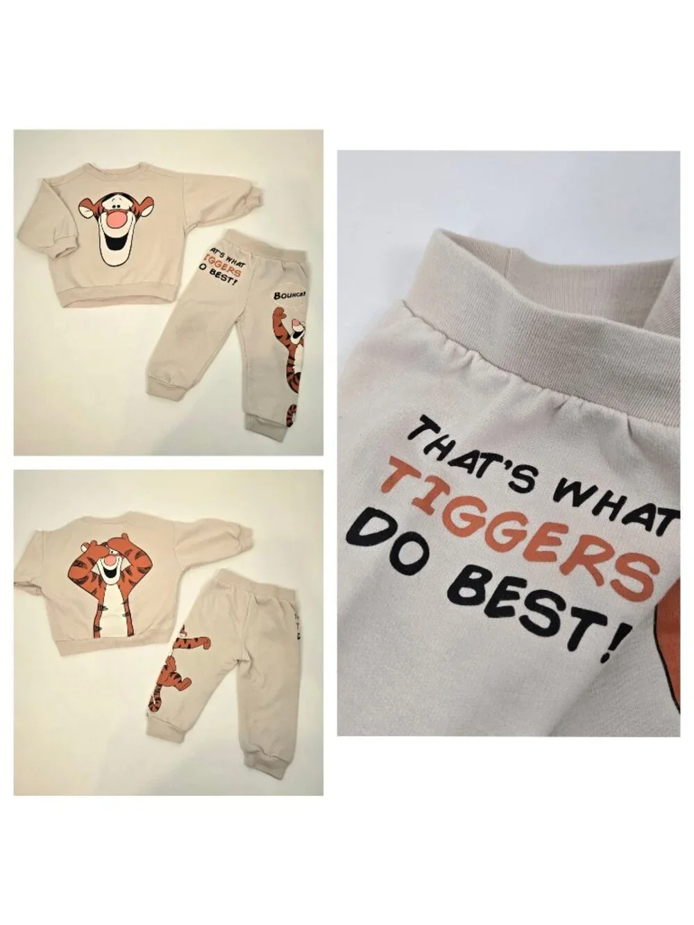 Disney Baby Tigger 2 Piece Set Sweatshirt & Pants Winnie the Pooh Baby Size 12M